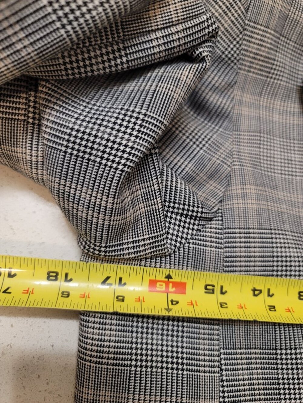 Babaton Atelier Wool Blazer Sz 8 Boxy Tailored Quiet Luxury Chic Mullticolor - Picture 7 of 7